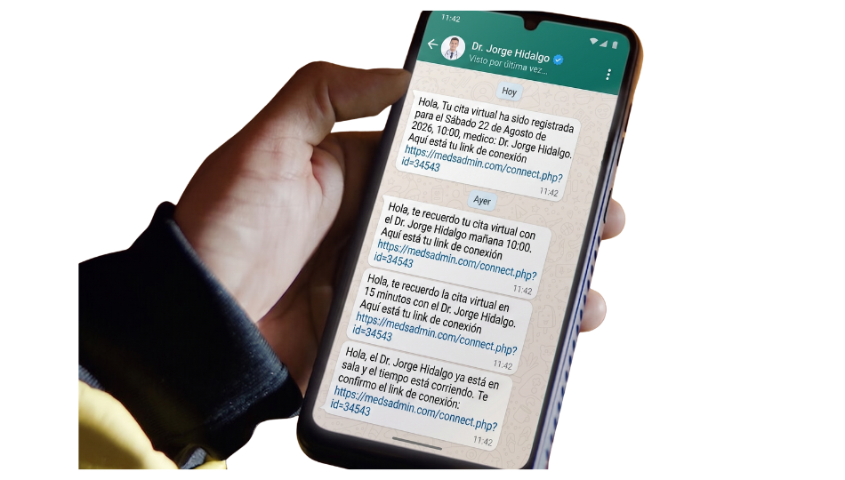 Notificaciones automáticas por WhatsApp
